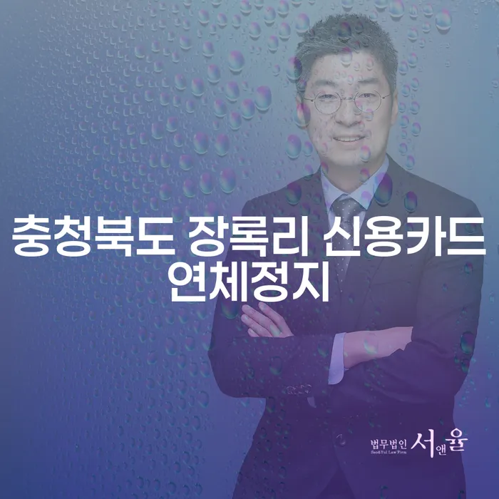 충청북도 장록리에서 신용카드 연체를 멈추는 방법은?