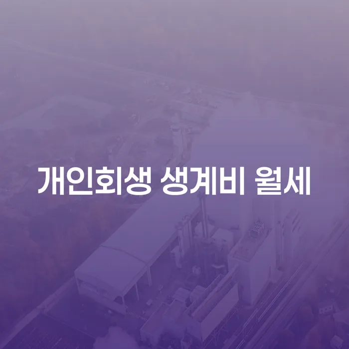 개인회생에서 생계비와 월세, 그리고 수원개인회생법원의 역할은 무엇일까요?
